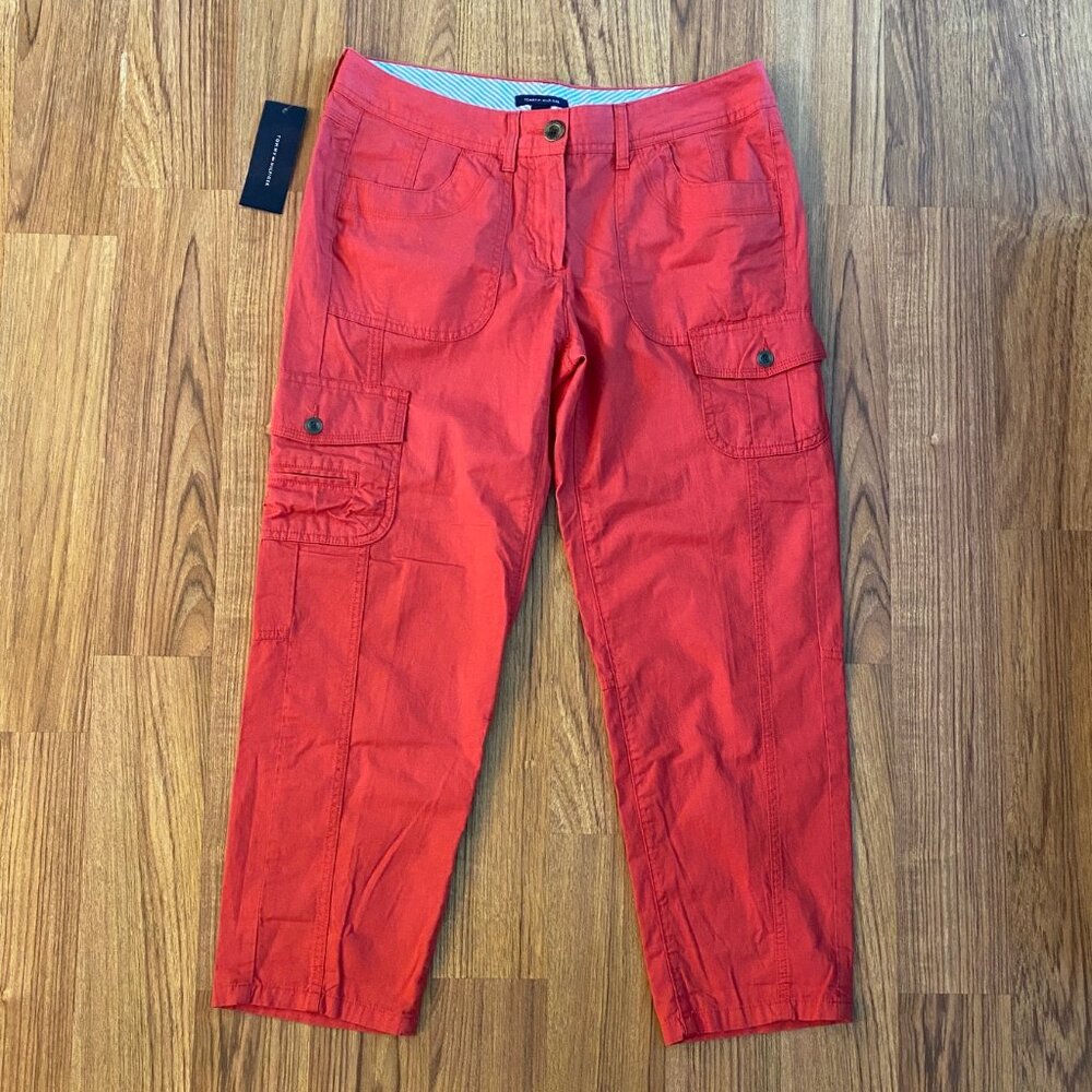Tommy Hilfiger - Red Cropped Ankle Pants Size: 6 - NWT